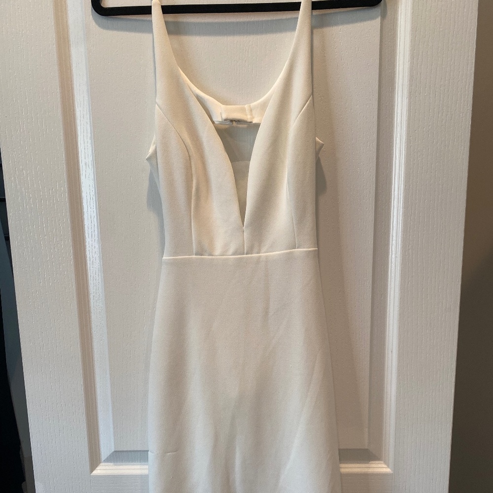 White Midi Cocktail Dress